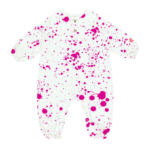 Sunny & Sam Pink Splatter Playsuit